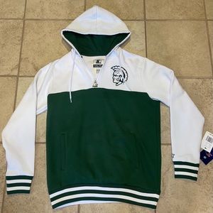 Michigan State Spartans Starter Academic Quarter Zip Pullover Hoodie